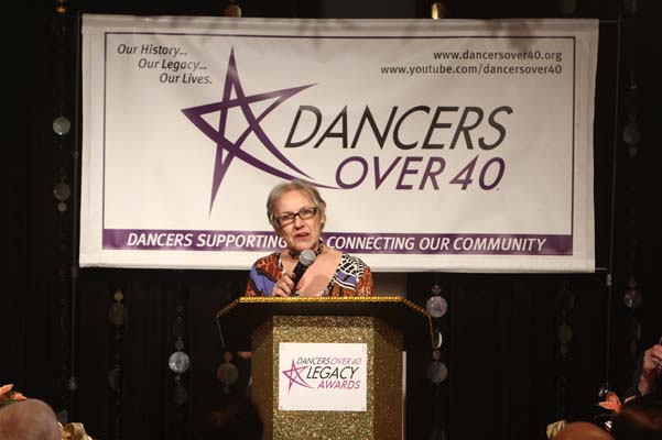 Mary Menting, Phil Black's sister accepting his award